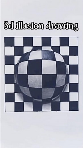 3D Illusion Drawing | Easy 3D Art For Beginners | Amazing Optical Illusion Sketch #3dillusionart