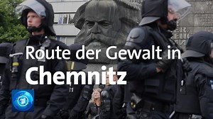 Ob man von Hetzjagden spricht oder nicht: Auf dieser Strecke hat es in Chemnitz Übergriffe auf Migranten gegeben. | tagesschau