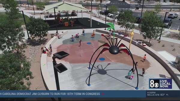 Las Vegas splash pads to temporarily open through spring break to help families stay cool