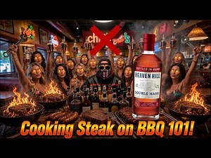 🔴LIVE Cooking BBQ #1 Best Food with NEW Heaven Hill Whiskey 1st Impression Review❗️
