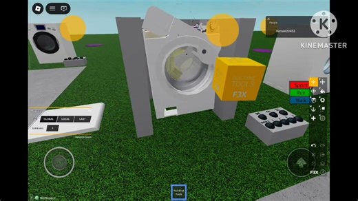 Candy GrandO Washing machine Destruction (Thank you for 40 Subscribe 🎉🎉🎉)#roblox#kinemaster