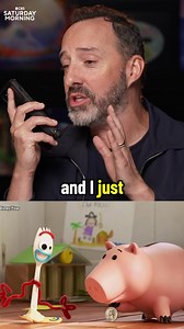 14K views · 90 reactions | Actor Tony Hale, who is the voice behind Forky in "Toy Story," shares a special message for Michelle Miller's granddaughter  Their conversation this week on CBS Saturday Morning. | CBS Mornings | Facebook