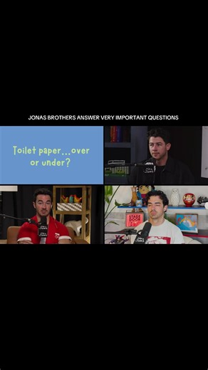 Jonas Brothers answer some of life’s most important questions in a game of “Clip It!” #jonasbrothers #joejonas #nickjonas #kevinjonas #podcast @joejonas @Nick Jonas @Kevin Jonas @Jonas Brothers @heyjonaspodcast