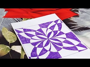 Amazing Compass Art 🔵 Satisfying Geometry Design (Step by Step) ‪@freeart207‬