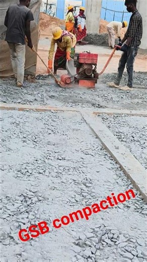 gsb compaction for grade slab #compaction#compactor#gsb#plinthbeam#consolidation#civilengineering