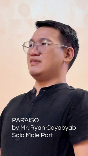 Paraiso Male Solo Part (Baritone) - Choir Practice