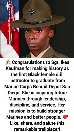 First Black Female Drill Instructor Makes History at MCRD San Diego #shorts #shortsfeed #shortvideo