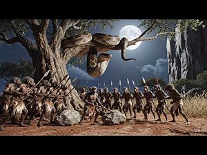 Million Years Ago: Deadly Python Encounters and the Power of Tribe Cooperation #prehistorichumans
