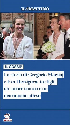 La storia di Gregorio Marsiaj e Eva Herzigova: tre figli, un amore storico e un matrimonio atteso