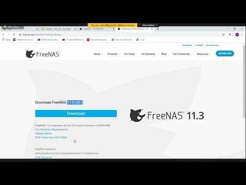 FreeNAS 11.3 Part1 - installation from Scratch - Configure iSCSI shared storage for ESX