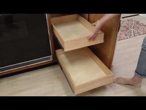 Installing Full Extension Drawer Slides in Face Frame Base Cabinet (Soft Close)