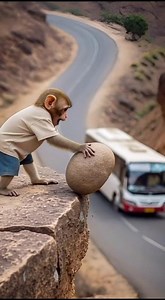 monkey saved a bus