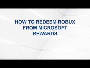 How to Redeem Robux from Microsoft Rewards