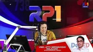 DepEd Undersecretary Nepomuceno Malaluan in an interview on Radyo Pilipinas regarding the conduct of final exams amid the suspension of classes in Metro Manila