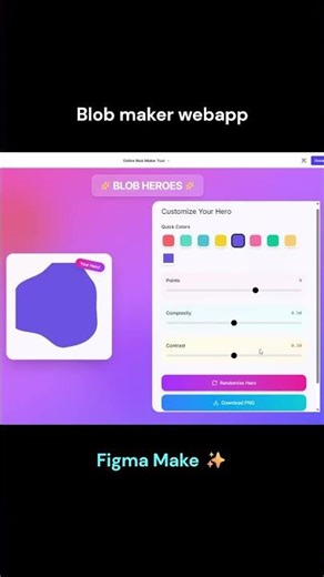 Create SVG blob maker tool - Figa make #figma #figmaai #figmamake