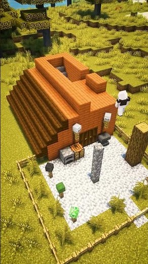 A small hunting cabin (link to the house plan in the comments) #minecraft #minecraftbuilding