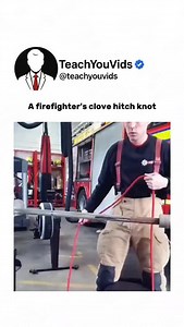 If you ever need to secure a rope in seconds — this is the knot to know. ⏱️🔥 Firefighters use the Clove Hitch because it grips instantly, even under tension, yet can be untied just as fast. It’s perfect for tying off hoses, anchoring rescue lines, or securing gear to rails or poles — anywhere speed and reliability matter. The science behind it? Two simple loops crossed over each other create opposing friction, locking the rope in place with almost no slack. When time’s running out, the right kn