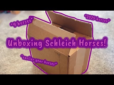 unboxing 9 schleich horses! - new 2025 horses! |Sapphire Stables|