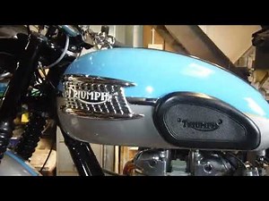 Triumph pre unit Bonneville T120R - In for recommissioning, the source of a major oil leak revealed!