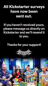 11K views · 308 reactions | All the post campaign surveys for our Kickstarter campaign have been sent out! The email will likely come from a company called "Backerkit," who is handling all of our fulfillment logistics. *** If you don't see any emails from us, please message us directly on Kickstarter and we'll have the survey sent out again.*** Thanks! Archspire | Archspire | Facebook