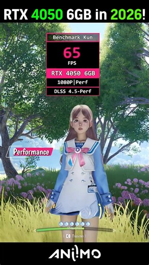 I tested Aniimo on an RTX 4050 so you don't have to 😅 #fps #benchmark #rtx4050