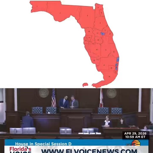 🚨 BREAKING: The Florida State House just PASSED Gov. Ron DeSantis’ drawn 2026 Congressional map, 83-28Republicans stand to gain up to +4 NEW SEATSLFG! It now heads to the SENATE for final passage. Democrats are FURIOUS: "So this is how Liberty dies." 🤣Florida is RED, this map more accurately reflects that!Get it done and get this passed into law! ☀️