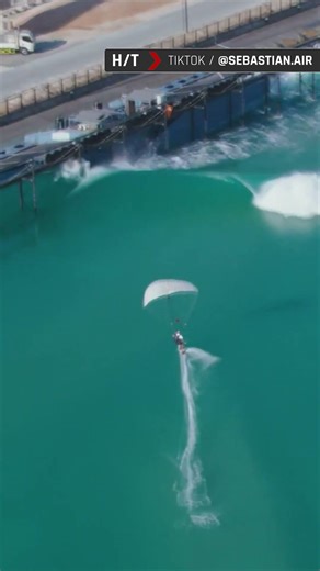 Jumping out of a plane to ride some waves is crazy. 🤯