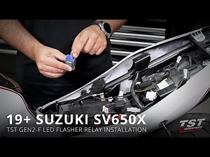 How to install an LED Flasher Relay on a 2018+ Suzuki SV650 by TST Industries