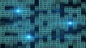 Download Seamless Loop Blue Falling Square Particles for free