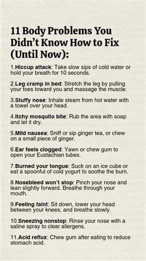 11 Common Body Problems and How to Fix Them Instantly #HealthTips#Facts #LifeHacks #Shorts#Instantly