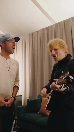 #クリス・マーティン と #エド・シーラン 🌠豪華すぎるコラボ、、、🌠 #洋楽 @edsheeran @coldplay