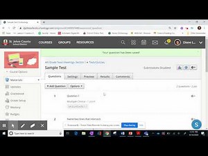 How to Create a Test Quiz in Schoology