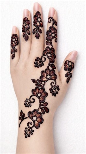 Stylish Simple Mehndi 🔥 #shorts #youtubeshorts