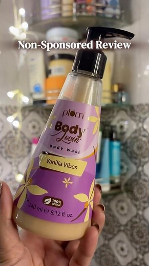 Plum Vanilla Vibes Shower Gel Honest Review | Plum Body lovin #plumbodylovin #showergel
