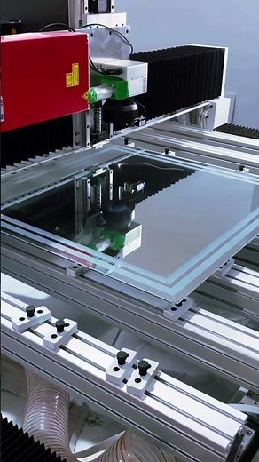 Large format mirror etching by using laser mirror sandblasting machine #laserengravingmachine #laser