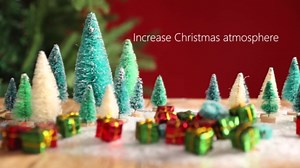 Amazon.com: Iceyyyy 56 Pcs Artificial Mini Christmas Trees Set - Miniature Sisal Frosted Christmas Trees Bottle Brush Trees for DIY Crafts Home Table Top Decor : Home & Kitchen