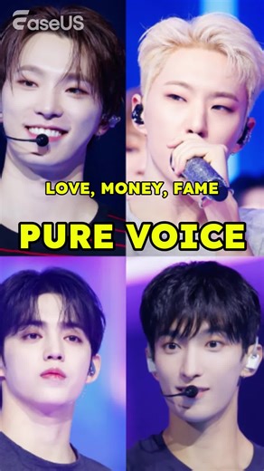 LOVE, MONEY, FAME - SEVENTEEN SEVENTEEN's new song has been released! Have you ever tried to listen to their songs in another style, like pure vocal? In this video, you can enjoy their fan cam and pure vocals together! Check this video clip of their new song and enjoy the pure vocal track separated by EaseUS Online Vocal Remover! With this AI vocal remover website, it's possible to make your own idol's pure vocal track with ease. Don't hesitate and try now: https://bit.ly/3F1EWGp #aivocalremover