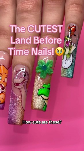Nostalgic Land Before Time Nail Art Inspiration
