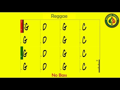 Reggae Slow [No Bass] - Backing track in G | 75 BPM with Chord Changes