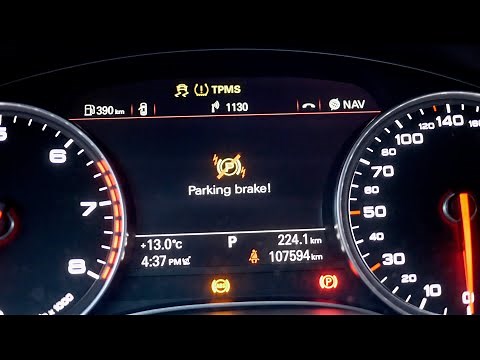 Audi A6 ESP/ABS, TPMS, Parking brake malfunctions fix
