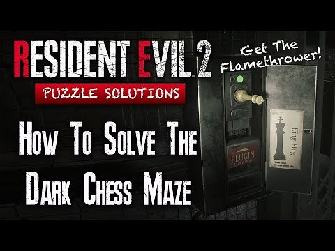 Resident Evil 2 Remake Puzzle Solutions | How To Solve The Chess Puzzle Maze | Supplies Storage Room