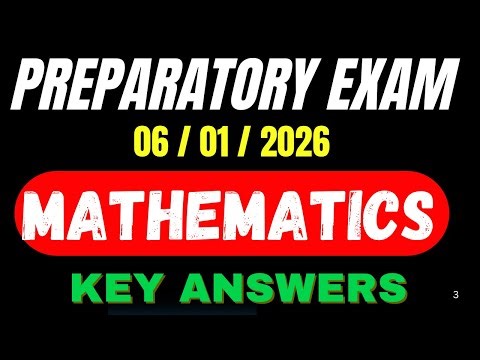 TODAY'S MATHEMATICS PREPARATORY KEY ANSWERS 2026 || MCQ & FILL IN THE BLANKS KEY ANSWERS