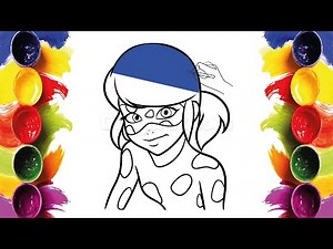 How to Color Miraculous Ladybug | Easy Marker Coloring Tutorial | MINI ARTISTS WORLD
