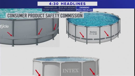 Over 5 million above-ground pools recalled after 9 toddlers die; free repair kits available