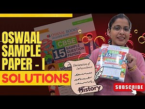 Best Sample Paper for class 10 CBSE | Oswaal Sample paper 1 Solutions | History | Aarti Singla