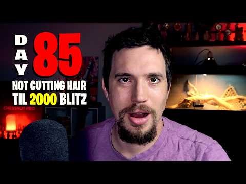 Day 85 of not cutting my hair till 2000 blitz on chess.com