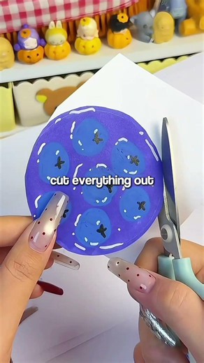 DIY Blueberry Cake Squishy 🫐✨ Instant Stress Relief Hack