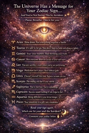 The Universe Has a Message for Your Zodiac Sign… ♈✨ (Not a Coincidence)