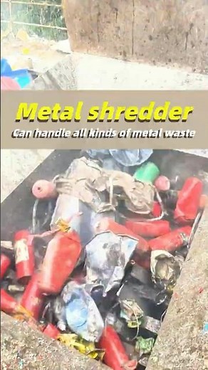 Metal Shredder Crushing Scrap, Witness the Power! #metalshredder #metalcrusher #metalshredding