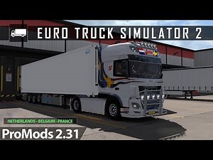ETS2 1.32 - DAF XF106 Open Pipe Dutch Style - Netherlands - Belgium - France (ProMods 2.31)